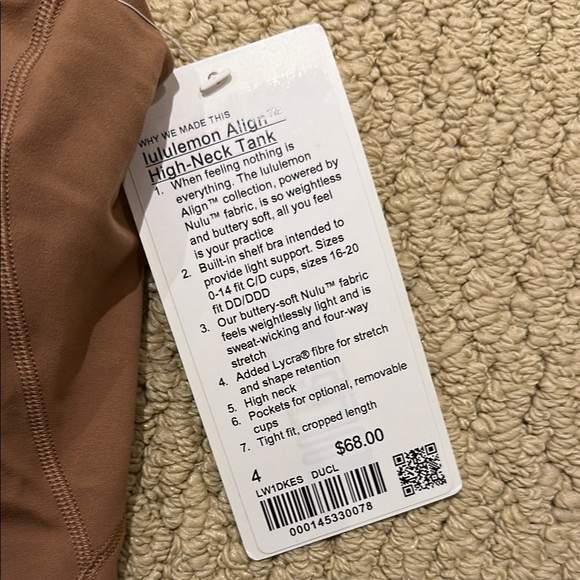 NWT Lululemon Align High-Neck Tank - Picture 2 of 4